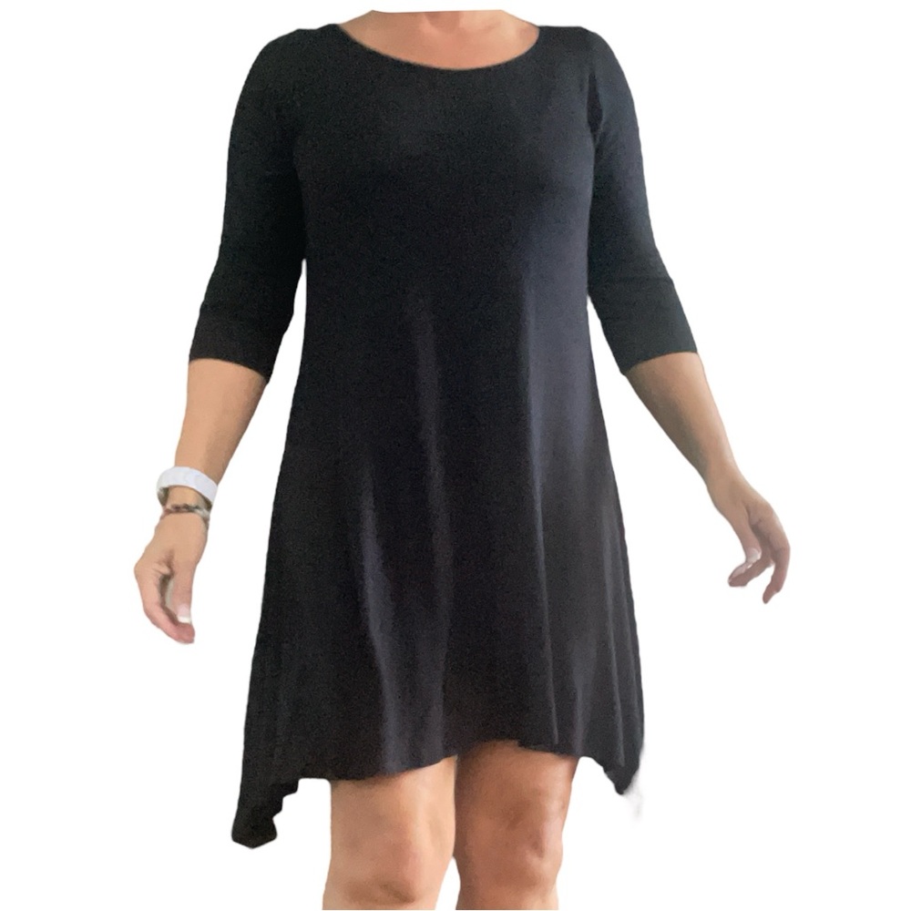 Pink Lily Black Fall Casual Dress 💗